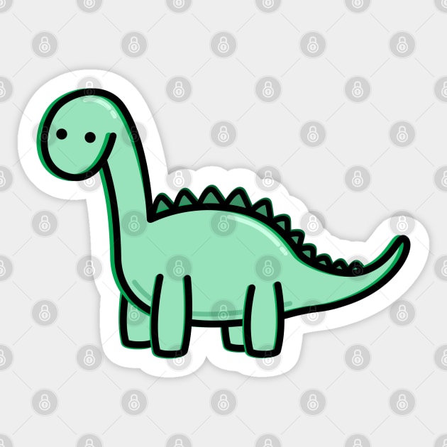 Cute Dino Sticker by happyfruitsart